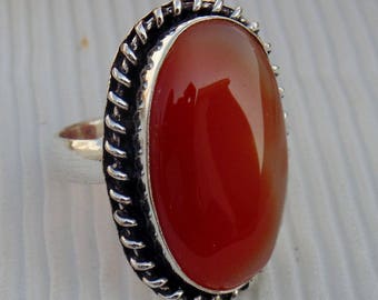 Red onyx ring | Etsy