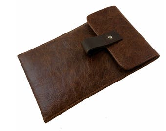 Rustic Brown Leather iPad Air Case - Can be Personalised