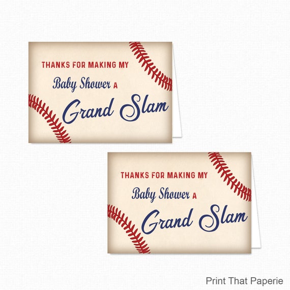 baseball thank you cards