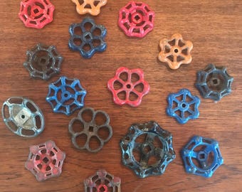 Set of 16 Vintage Valve Handles
