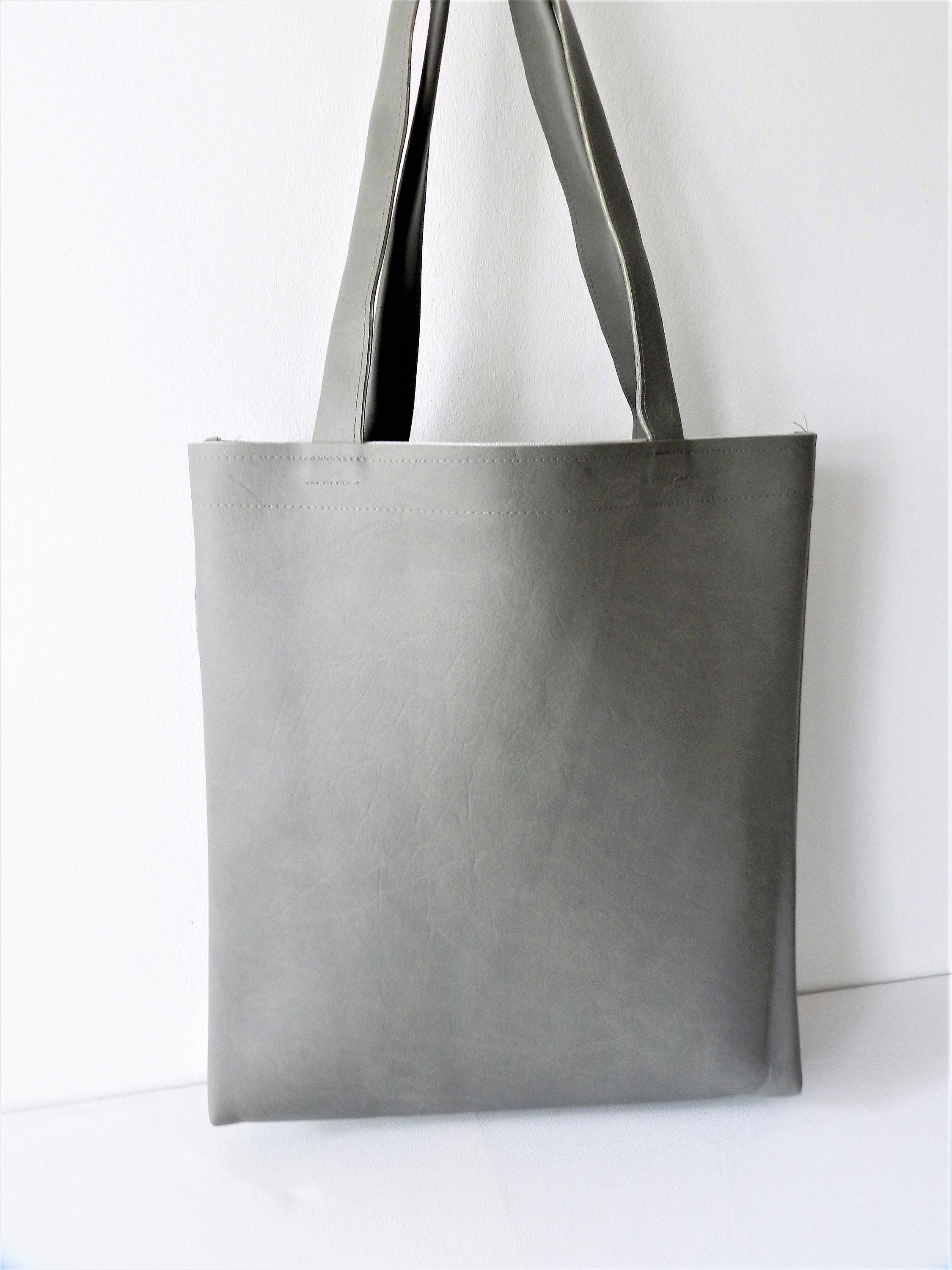 Gray Shopper Tote Bag Grey Tote Bag Gray Shoulderbag