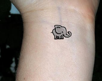 elephant tattoo etsy elephant tattoo etsy