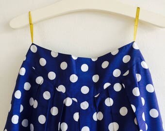 SALE - Vintage 80s swing skirt| vintage rok| size medium| polkadots| vintage stippen rok