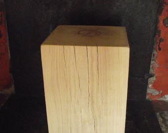 Bedside side table end table oak 25 X 25 X 40 cm
