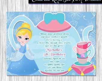 Cinderella Tea Party Invitations 4