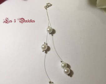 Back Pearl wedding jewelry * boy laciniee *.