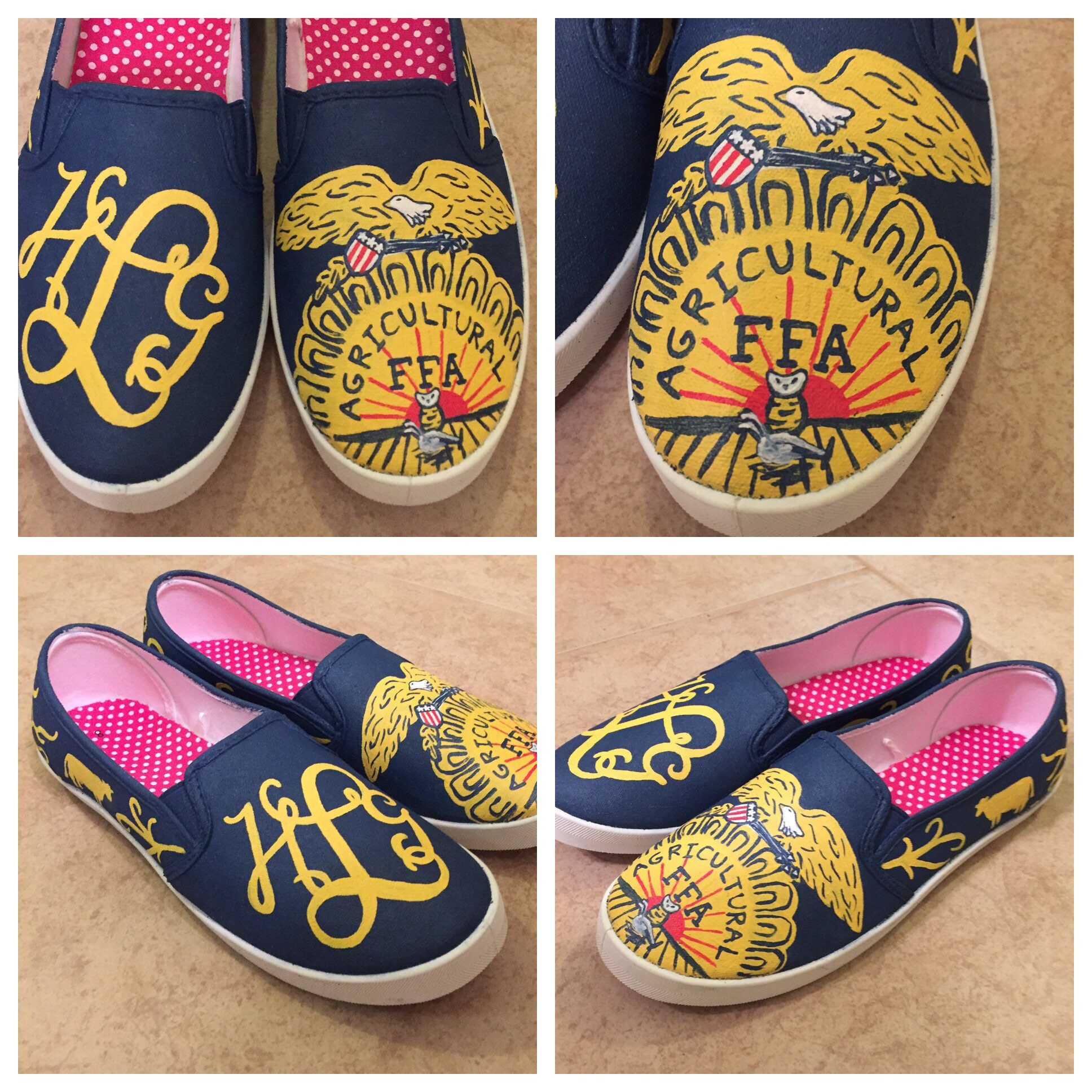 FFA Custom Adult Painted Canvas Shoes