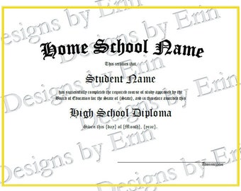 Customized Homeschool Diploma