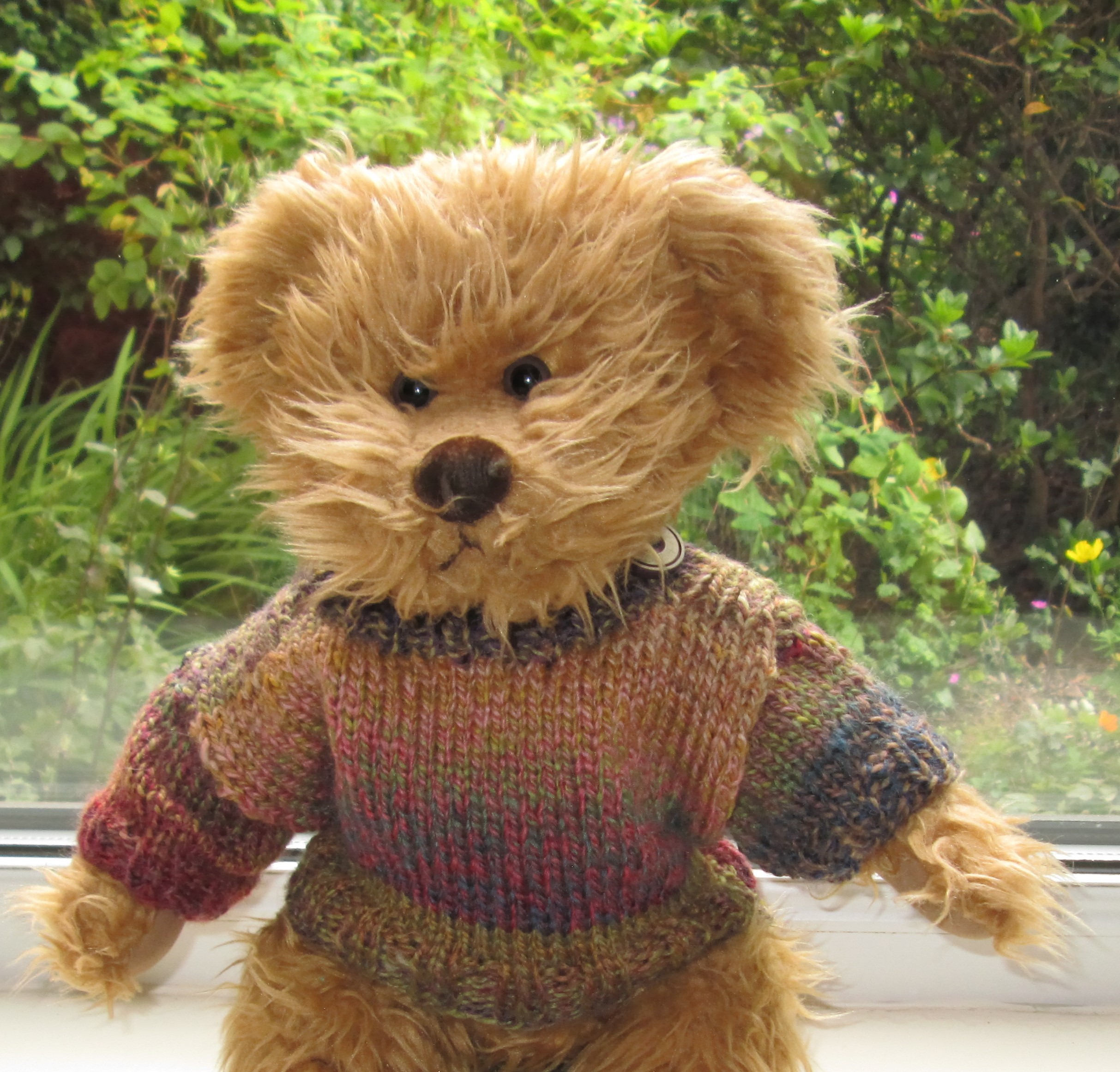Teddy Bear Clothes Hand Knitted Multi Coloured Sweater/Jumper