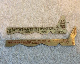 2 Cleveland Twist Drill Co. CLE Forge Multi Point Gauges