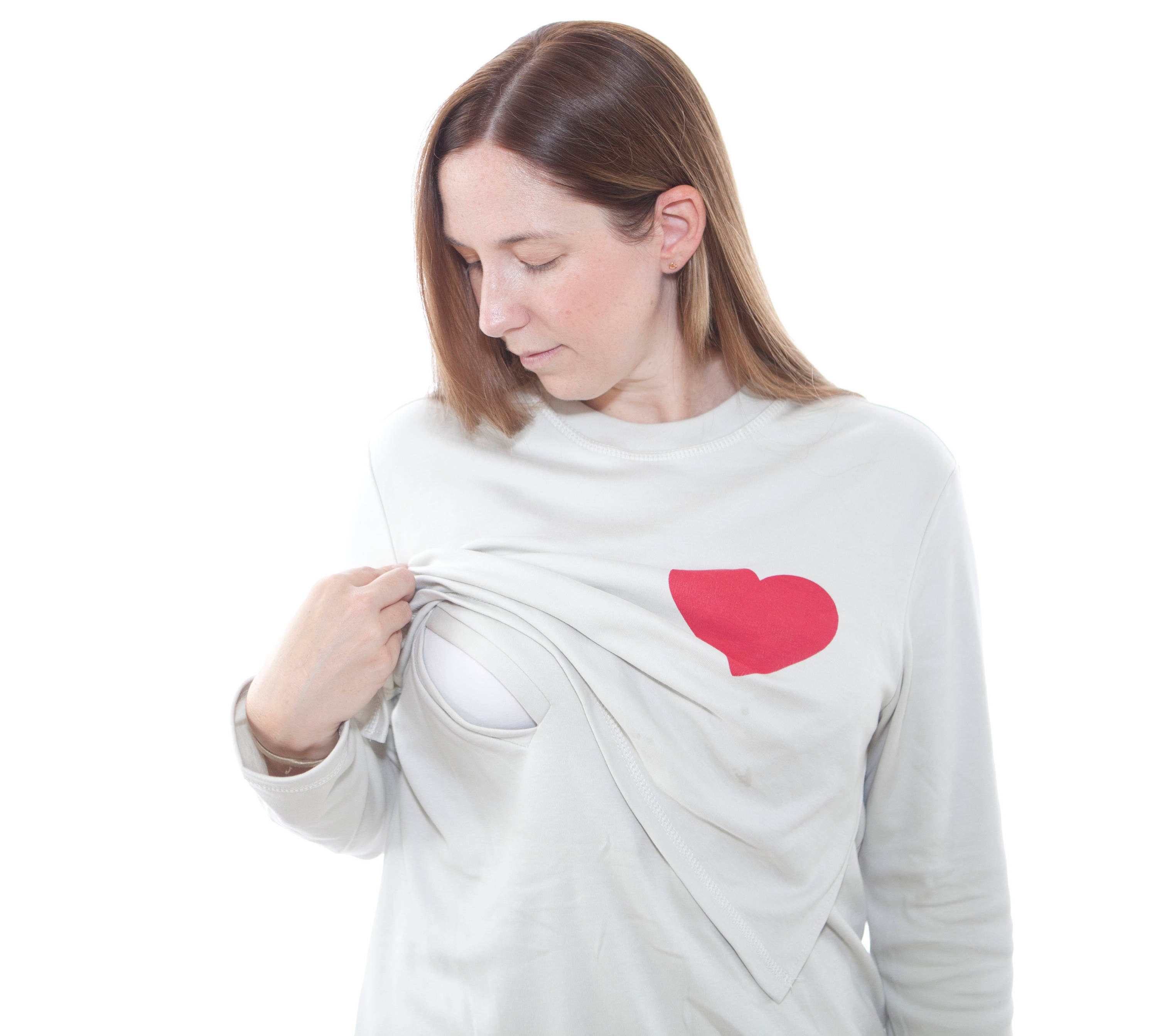 breastfeeding pyjama top