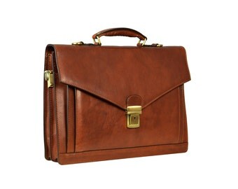 Leather Briefcase,Laptop Bag,Handbag,Satchel,Shoulder Bag,mens briefcase,brown leather briefcase,mens leather briefcase-The Magus