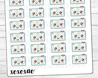 Printable Kawaii Stickers Kawaii Planner Stickers Any
