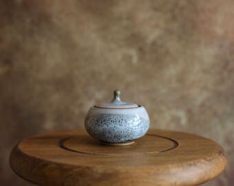 Small Blue Storage Jar
