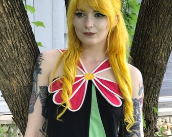 VINTAGE 90s Vfish Mod Flower Dress