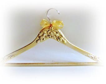 Gold Dress Hanger Bridal Hanger Gold Hanger Bridesmaid Gift Wedding Name Hanger Clothing Hanger Bride Hanger Brida; Shower Gift