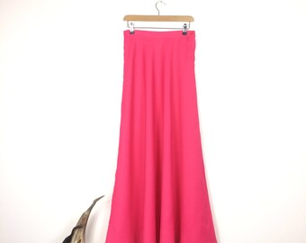 The Nomi Maxi High Waist Ankle Length Loose Skirt with Pockets
