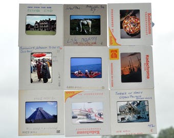 Vintage photographic slides from the 1950s-1980s Travel, people, animals, architecture