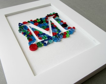 Quilling Paper Anniversary, First Anniversary Gift, Paper Anniversary Gift, 1st Anniversary Gift, Gift for Couples, Custom Anniversary Gift
