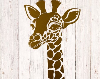 Giraffe Decal, Giraffe Stickers, Custom Monogram Decals, Car Decals for Women, Giraffe Mug, Giraffe Decor, Yeti Cup Decal