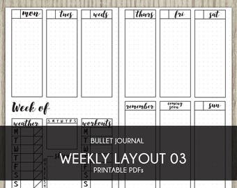 Bujo printable | Etsy