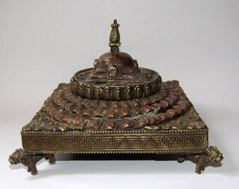 Copper incense burner