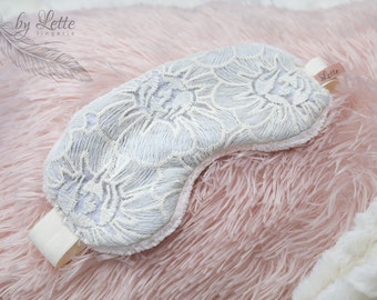 Cream Cotton Lace SLEEP MASK // Night Mask // Sleeping Mask // Lace Mask // Eye Mask // Eye Pillow // Soft Mask // sleep mask