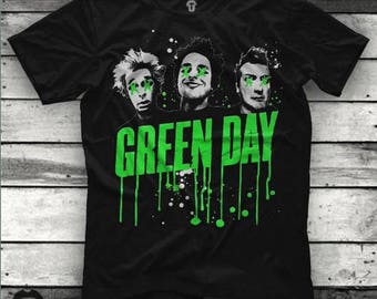 Green Day Logo Unisex Black T Shirt Graphic Tee Green Day Men Shirt Green Day Girl Shirt Size S M L XL 2XL