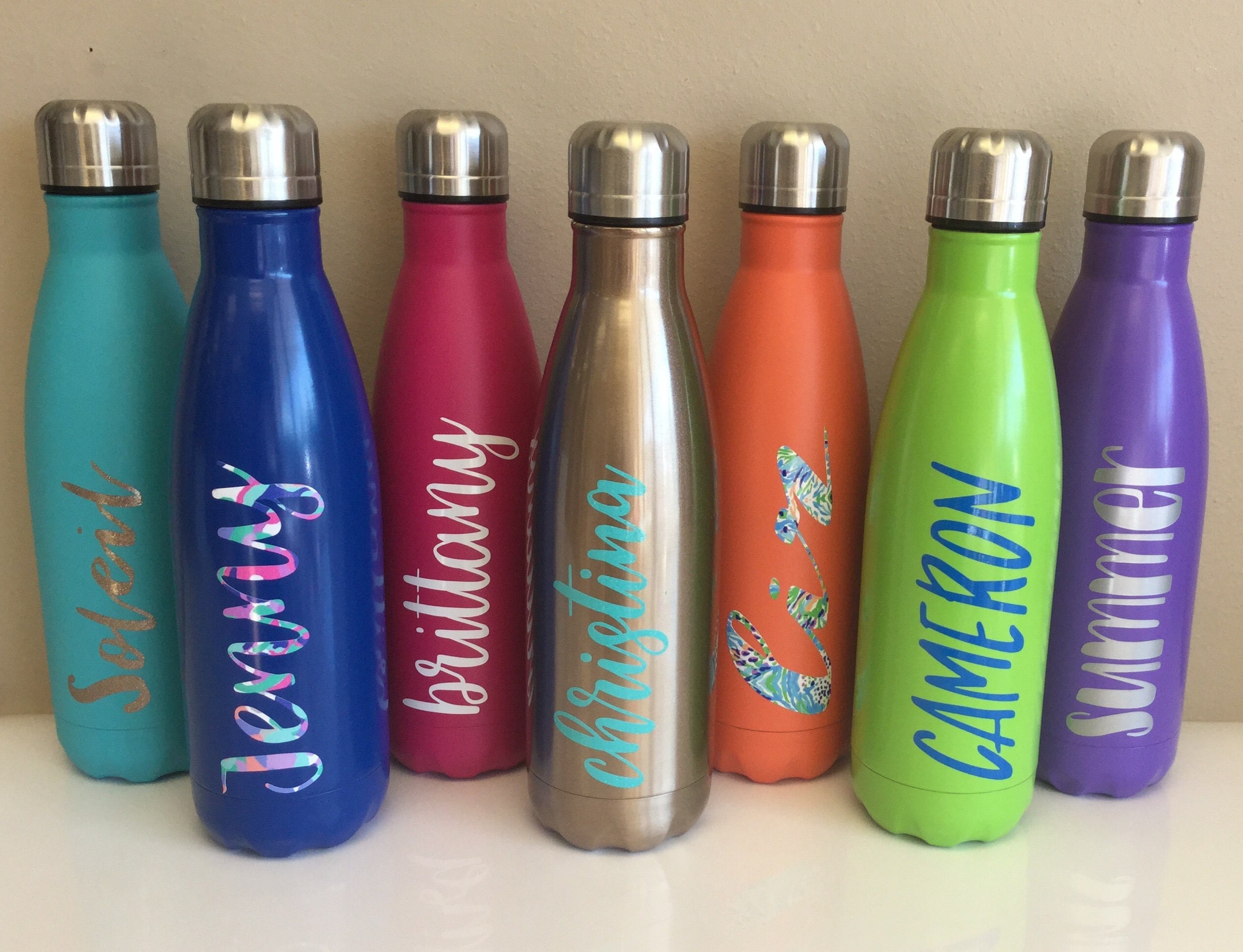 Personalized water bottle monogrammed water bottle Canteen