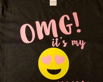 Emoji Birthday Shirt, Emoji Shirt, Birthday Shirt, Emoji Birthday, Kids Birthday Shirt, Smilie Face, Happy Face, Fun Birthday Shirt
