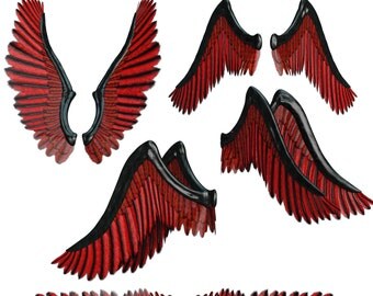 Fallen angel wings | Etsy