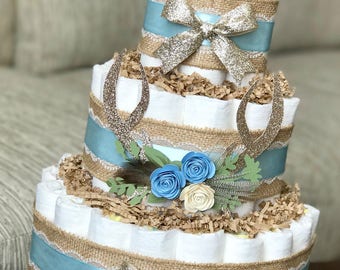 Deer Antler Diaper Cake CenterpieceShabby Chic Boho Rustic Burlap Lace Blue Gold Woodland Floral Deer Antler Diaper Cake CenterpieceShabby Chic Boho Rustic Burlap Lace Blue Gold Woodland Floral