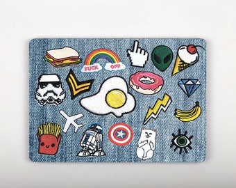 Funny Cute Decal Macbook Air Sticker Macbook Pro 13 Decal Macbook Cute Skin Cats Bombing Decal White Macbook Air Skin SG088