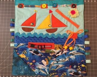 fidget quilt/fidget blanket/activity blanket/busy blanket/Alzheimer fidget quilt/ Dementia awareness