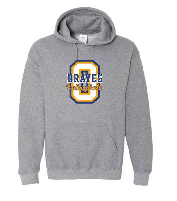 Heather Gray Gildan Olentangy Braves Hoodie