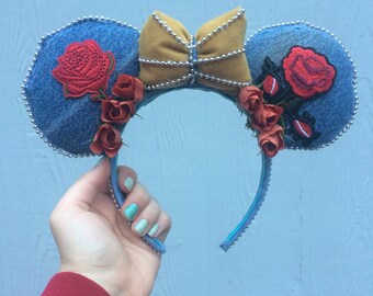 Beauty and the Beast Ears - Minnie Ears - Mickey Ears - Modern Day Beauty and the Beast Ears