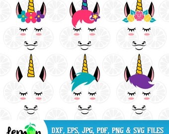 Unicorn Monogram, Unicorn SVG, Magic Party, Unicorn Party, Unicorn Head, Instant Download, Unicorns 37