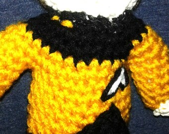 Star Trek amigurumi Data, Star Trek TNG amigurumi, Data from Star Trek, Star Trek crochet