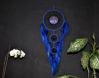 black and blue dream catchers for sale