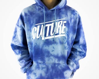 Unisex Clouds Tie Dye Hoodie