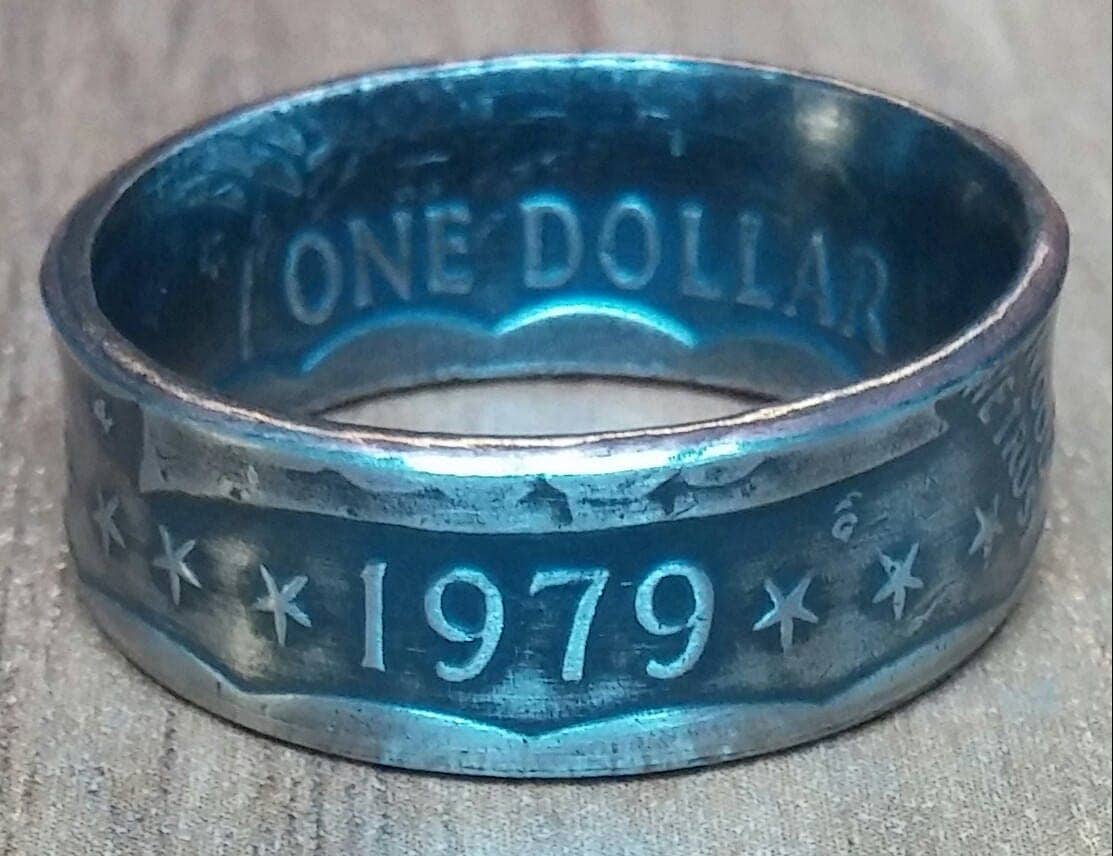 One Dollar Susan B Anthony Coin Ring