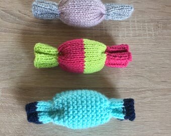 Colorful Crochet Catnip Sweets Cat Toy, catnip hugger, catnip toy, crochet cat toy, jouet herbe aux chats, cat gift, unique cat toy