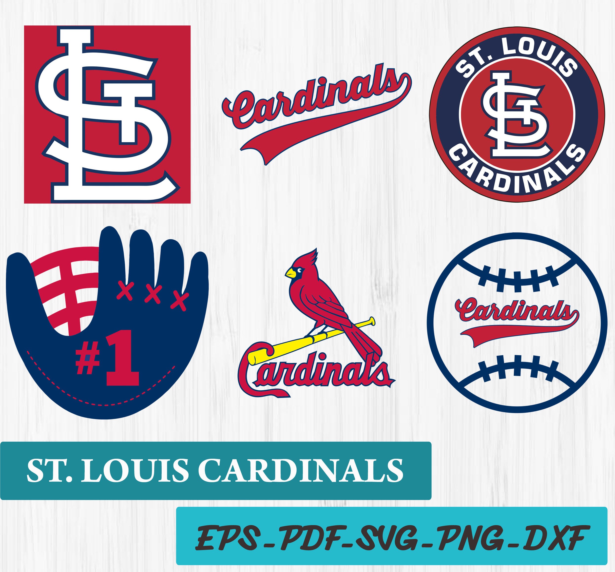 Download INSTANT DOWNLOAD_St Louis Cardinals Cut Files SVG Files