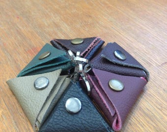 Pick Pocket Keyring Leather Guitar Pick holder