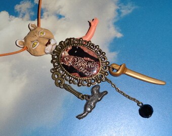 Doll'ent: family portrait (pendant on cord)