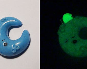 Blue Moon glow polymer clay