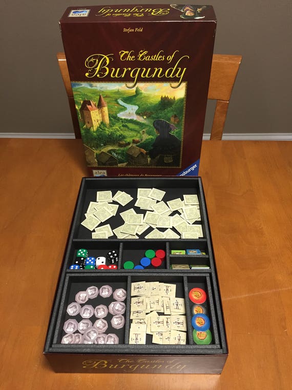 Castles of Burgundy Board Game Foam Core Insert