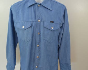 Vintage BIG YANK chambray style jacket 1970's usa