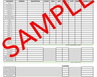 garment specification sheet template pdf