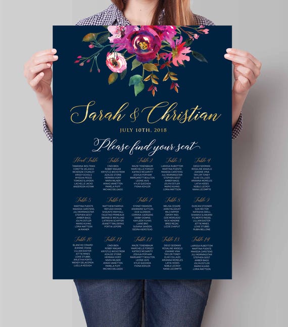 Wedding Seating Chart Melbourne